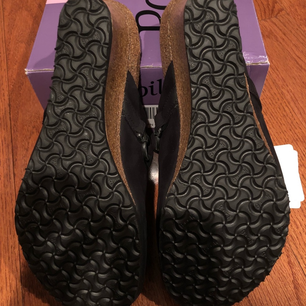 Birkenstock Dana Black Oiled Leather Clogs NEW - Picture 6 of 8